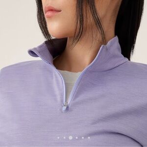 Allbirds Women's Lilac Quarter-Zip Sweatshirt